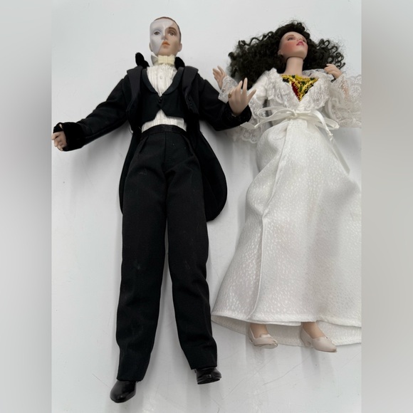 Rare Phantom Of The Opera 2 Doll Set Franklin Heirloom. - Picture 4 of 11